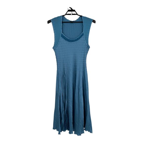 Komarov sleeveless A Line dress aqua size X-Large XL DEFECT - Picture 1 of 8